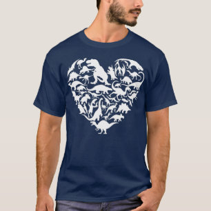 Dinosaur Liebe Shirt für Jungen Mädchen Kinderta