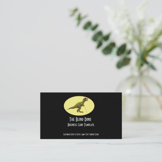 Dinosaur-Logo - Das Blinde Dinosaurier Visitenkarte (Stehend Vorderseite)