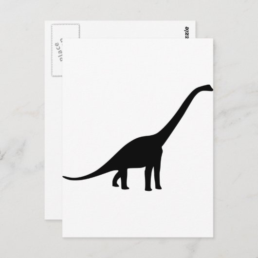 Dinosaur - Longneck Postkarte (Vorne/Hinten)
