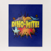 Dinosaur Lover Dynamite Dino-mite Pun Puzzle (Vertikal)