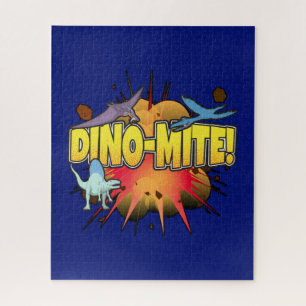 Dinosaur Lover Dynamite Dino-mite Pun Puzzle