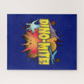 Dinosaur Lover Dynamite Dino-mite Pun Puzzle (Horizontal)