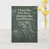 Dinosaur Lover  Karte (Gelbe Blume)