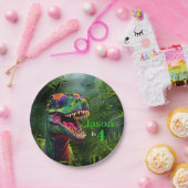 Dinosaur Lover mit Coolem TRex Pappteller (Party)