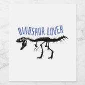 Dinosaur Lover Weinetikett (Einzelnes Label)