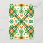 Dinosaur Lucky Little Kleeblatt Diapper Raffl Begleitkarte (Rückseite)