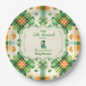 Dinosaur Lucky Little Kleeblatt Pappteller (Vorderseite)