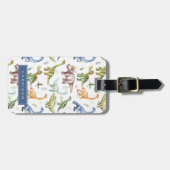 Dinosaur Luggage Tags Gepäckanhänger (Vorderseite horizontal)