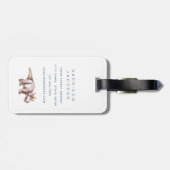 Dinosaur Luggage Tags Gepäckanhänger (Rückseite horizontal)