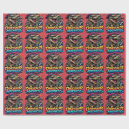 Dinosaur Madness — Party Animal T‑Rex Graphic Geschenkpapier