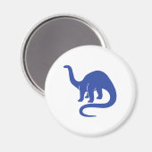 Dinosaur Magnet - Blau (Vorderseite/Rückseite)