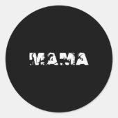 Dinosaur Mama Funny In Mother's Day For Mamasaurus Runder Aufkleber (Vorderseite)