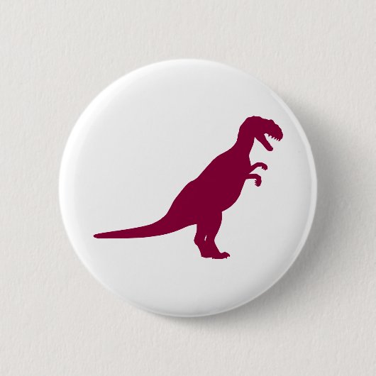 Dinosaur Maroon Button (Vorderseite)