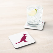 Dinosaur Maroon Getränkeuntersetzer (Rechte Seite)