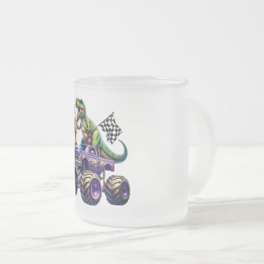 Dinosaur  mattglastasse (VorderseiteRechts)