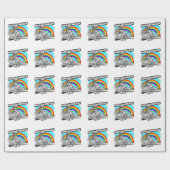 Dinosaur Megasoreass Geschenkpapier (Flach)