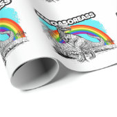 Dinosaur Megasoreass Geschenkpapier (Rolleneckpunkt)