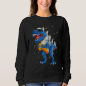 Dinosaur Menorasaurus Rex Dino Boys Hanukkah Chanu Sweatshirt (Vorderseite)