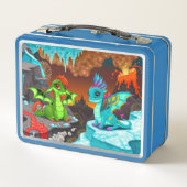 Dinosaur Metal Lunch Box (Rückseite)