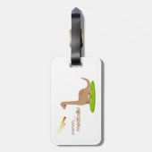 Dinosaur Meteor Meatballs Gepäckanhänger (Rückseite vertikal)