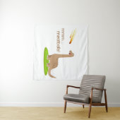 Dinosaur Meteor Meatballs Wandteppich (Beispiel (Horizontal))