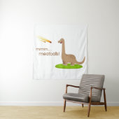 Dinosaur Meteor Meatballs Wandteppich (Beispiel)