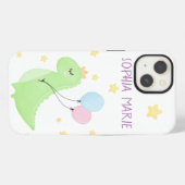 Dinosaur mit Ballons iPhone Hülle (Rückseite (Horizontal))