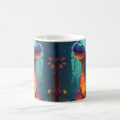 Dinosaur mit farbenfroher Urzeit • Lustiger Dino f Kaffeetasse (Mittel)