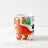 Dinosaur mit farbenfroher Vorgeschichte• Lustiger  Kaffeetasse (Mittel)