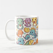 Dinosaur mit farbenfroher Vorgeschichte• Lustiger  Kaffeetasse (Links)