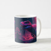 Dinosaur mit farbenfroher Vorgeschichte• Lustiger  Kaffeetasse (VorderseiteRechts)