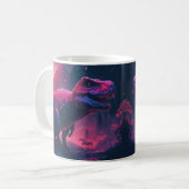 Dinosaur mit farbenfroher Vorgeschichte• Lustiger  Kaffeetasse (Vorderseite Links)
