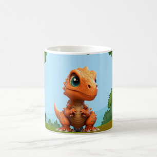 Dinosaur mit farbenfroher Vorgeschichte• Lustiger  Kaffeetasse