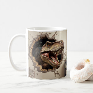 Dinosaur mit farbenfroher Vorgeschichte• Lustiger Kaffeetasse