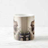Dinosaur mit farbenfroher Vorgeschichte• Lustiger Kaffeetasse (Mittel)