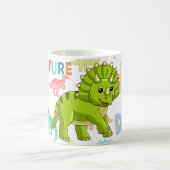 Dinosaur mit farbenfroher Vorgeschichte• Lustiger Kaffeetasse (Mittel)