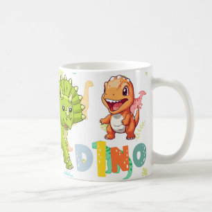 Dinosaur mit farbenfroher Vorgeschichte• Lustiger Kaffeetasse