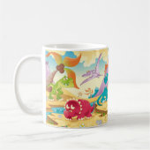 Dinosaur mit farbenfroher Vorgeschichte• Lustiger  Kaffeetasse (Links)