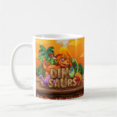Dinosaur mit farbenfroher Vorgeschichte• Lustiger  Kaffeetasse (Links)