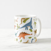 Dinosaur mit farbenfroher Vorgeschichte• Spaß für  Kaffeetasse (VorderseiteRechts)