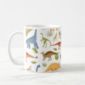 Dinosaur mit farbenfroher Vorgeschichte• Spaß für  Kaffeetasse (Links)