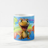 Dinosaur mit farbenfroher Vorgeschichte• Spaß für Kaffeetasse (Mittel)