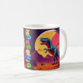 Dinosaur mit farbenfroher Vorgeschichte• Spaß für Kaffeetasse (VorderseiteRechts)