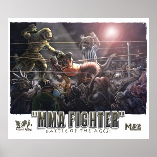 Dinosaur MIXED MARTIAL ARTS Fighters Poster (Vorne)
