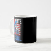 Dinosaur Monster Truck Dino 4. Juli Jungs Ameri Kaffeetasse (Vorderseite Links)
