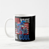 Dinosaur Monster Truck Dino 4. Juli Jungs Ameri Kaffeetasse (Links)