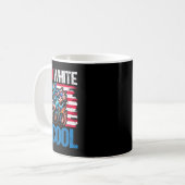 Dinosaur Monster Truck Dino 4. Juli Jungs Ameri Kaffeetasse (Vorderseite Links)