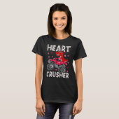 Dinosaur Monster Truck Rex Valentines Hearts Toddl T-Shirt (Vorne ganz)