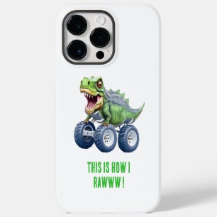 Dinosaur-Monstertruck personalisierter Geburtstag iPhone 14 Pro Max Hülle