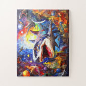 Dinosaur Mosaic Abstrakt Puzzle (Vertikal)